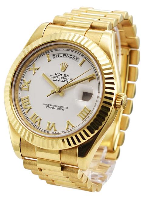 rolex day date 41mm white gold|rolex presidential 41mm yellow gold.